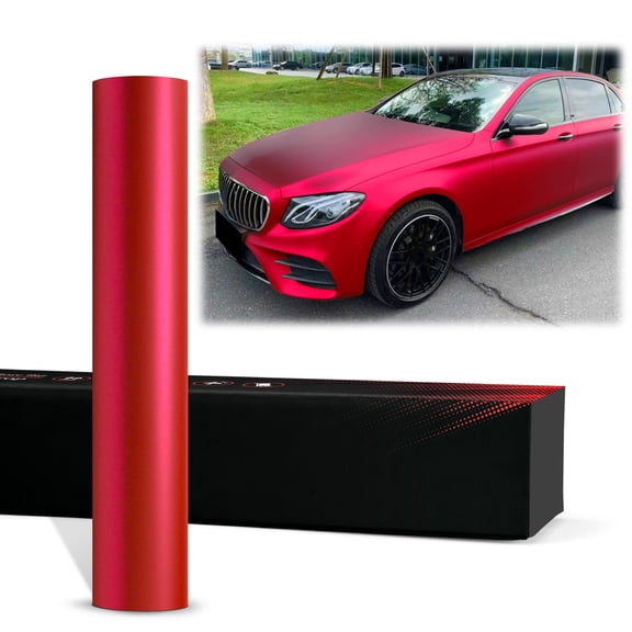 PET Romance Chrome Rose Red Vinyl Wrap Auto Car Sticker Decal Film Sheet Bubble Free Air Release Technology