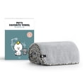 thumbnail image 1 of PET’S FAVORITE TOWEL (L), Premium High Quality Microfiber Pet Towel, Ultra-Absorbent, Quick Drying Towel, White, Made in Korea, 1 of 7