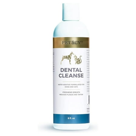 PET SCY Dental Water Additive for Dogs & Cats - Pet Dental Care - 8oz, 1 Pack