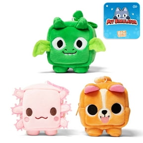 PET SIMULATOR - Plush Pouch Keychains 3-Pack (3" Tall) [Includes DLC]