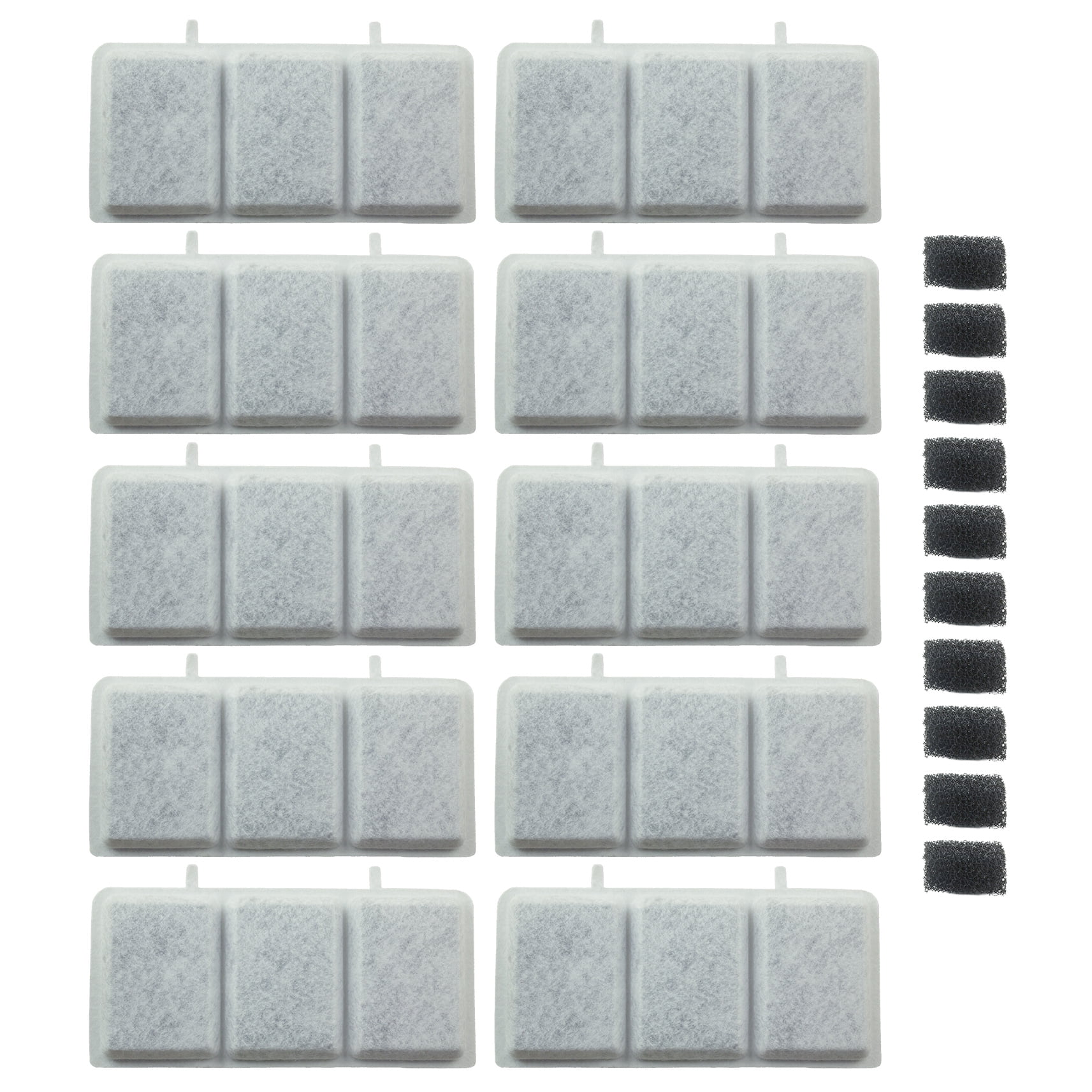 Pet Fountain Replacement Filters and Pre-Filter Sponges Pack