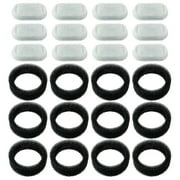 PET STANDARD Replacement Water Filter & 12 Pack Replacement Pre-Filter Sponges Compatible With PETLIBRO® Stainless Steel Pet Water Fountain Model #PLWF003, 67oz