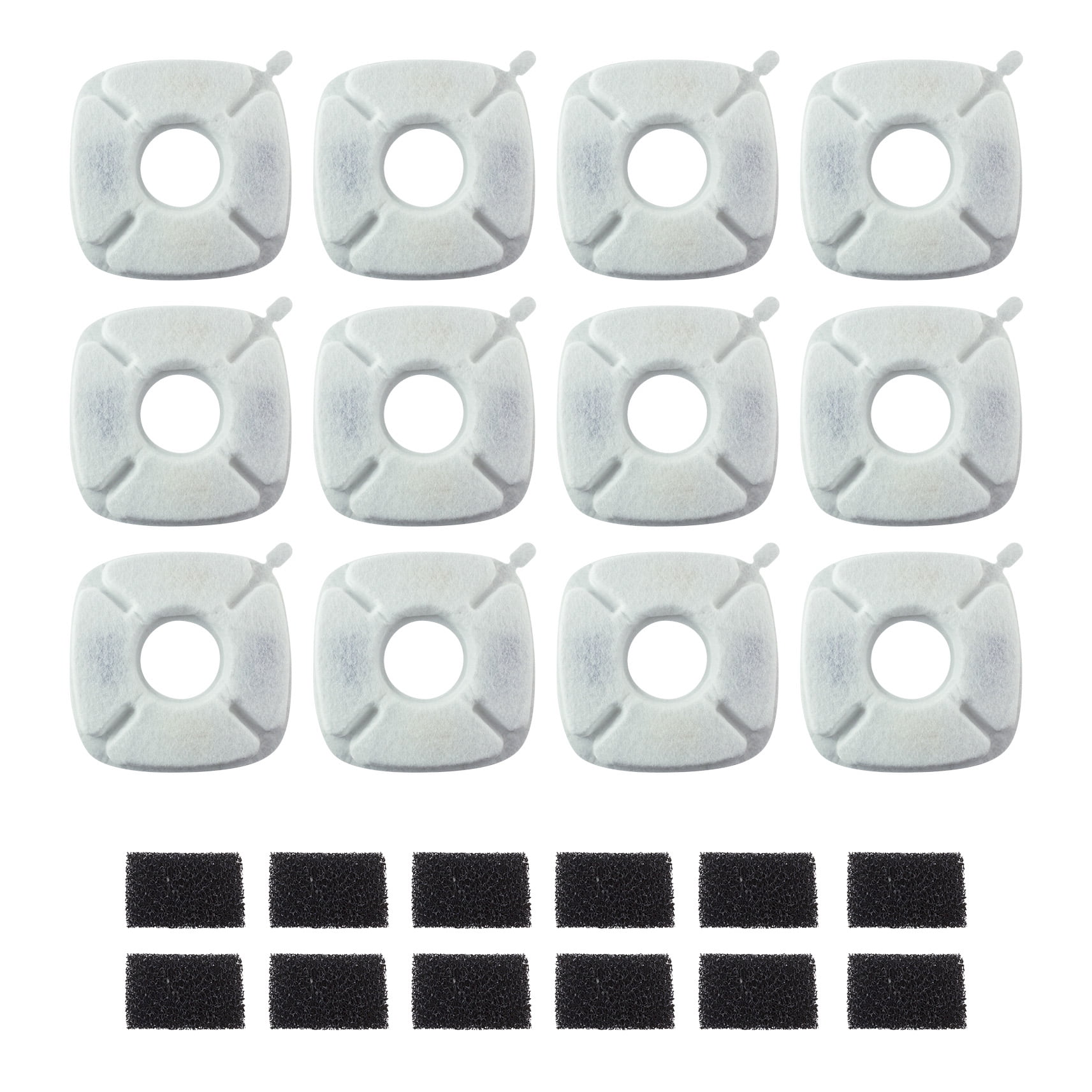 PET STANDARD Water Filters, Compatible with VEKEN® 95oz/2.8L Fountain, Pack of 12