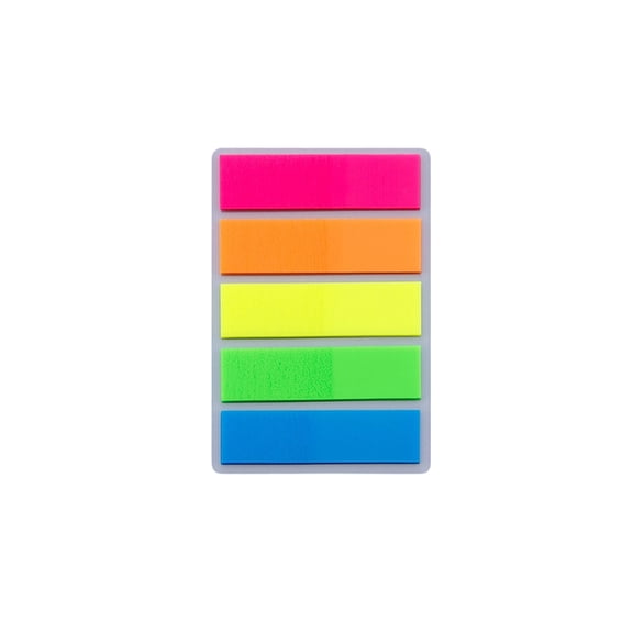 PET Transparent Sticky Notes, Macaron Colored Page Markers and Annotation Tabs for Notebook Bookmarks Highlighting and Study Planning Office Supplies