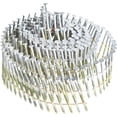 thumbnail image 1 of PET-U 1-3/4Inch x 0.092Inch Collated Wire Coil Siding Nails 15-Degree Full Round-Head Ring 3600 Count Hot-Dipped Galvanized for Rough Nailing of Lathing and Sheathing Materials, 1 of 6