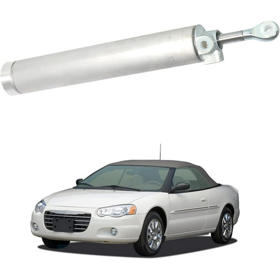 PET-U 1 Piece Convertible Top Piston Hydraulic Lift Cylinder Arms Replacement for 1999-2006 Sebring Driver or Passenger Side