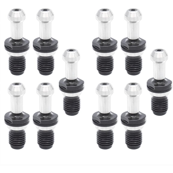PET-U 10Pcs BT40 45 Degree 0.589 Inch Pull Stud Retention Fixed Knobs Fit for CNC Machine Tools