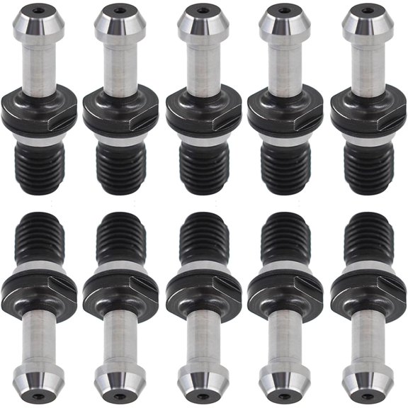 PET-U 10Pcs BT40 90 Degree 0.589 Inch Pull Stud Fixed Knobs Fit for Kia Mori Seiki Mazak CNC Machining Machines