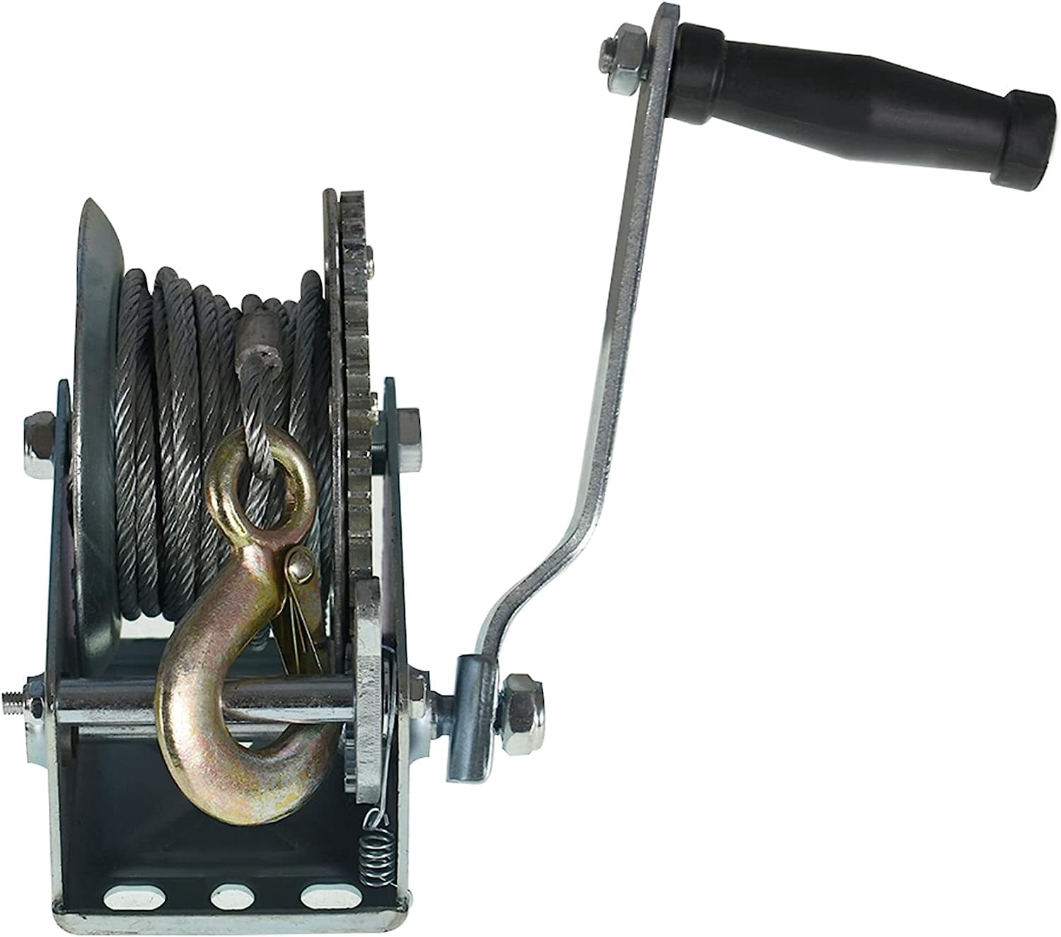 1000lbs / 1200lbs Geared Boat Trailer Manual Hand Winch With 50mm Webbing Strap - View #2