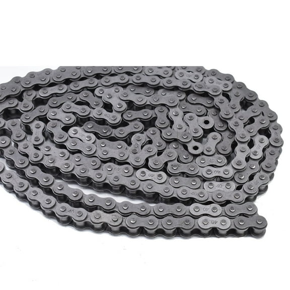 PET-U #40 Carbon Steel Roller Chain 10 Feet With 2 Connecting Links