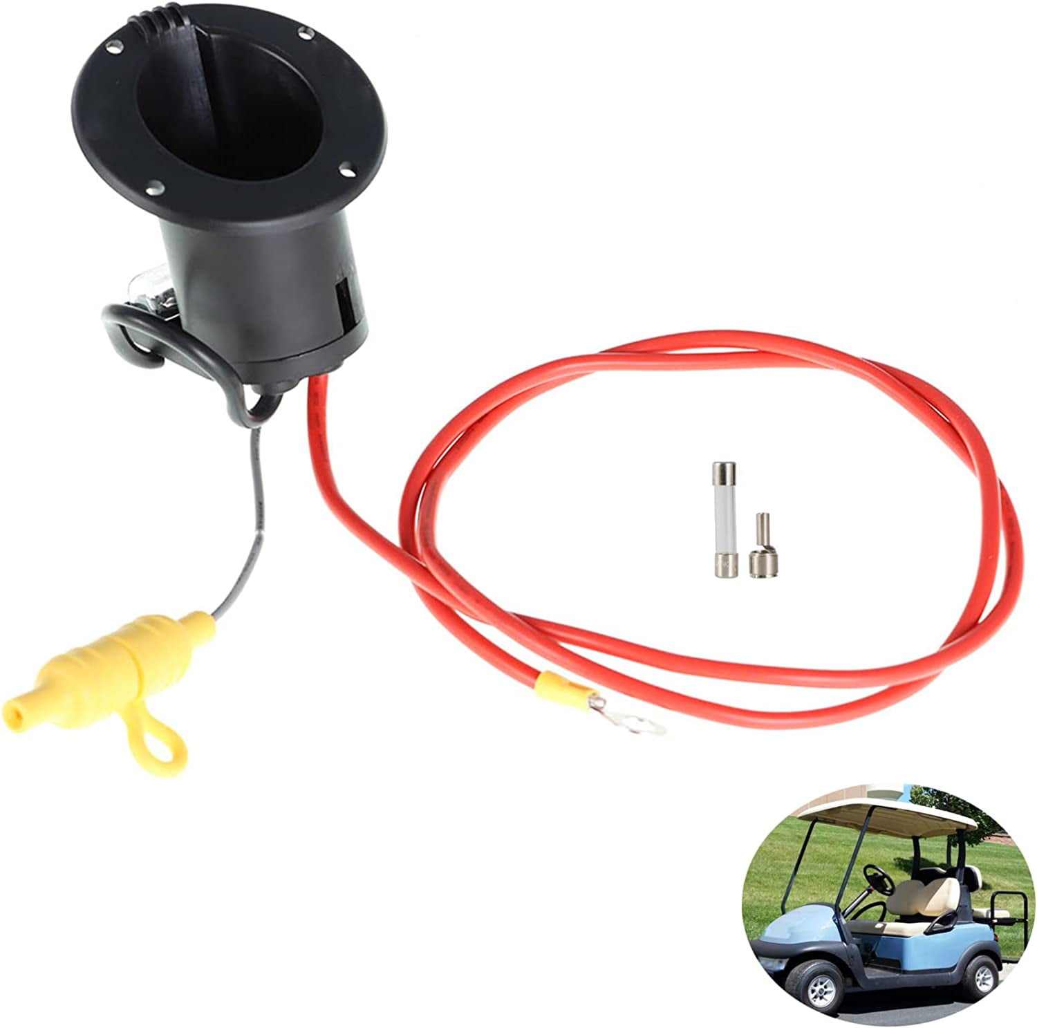 Club Car Power Adapter Plug Cord 105070101 – Replacement For Precedent 48V Electric Golf Cart 2015 & Up
