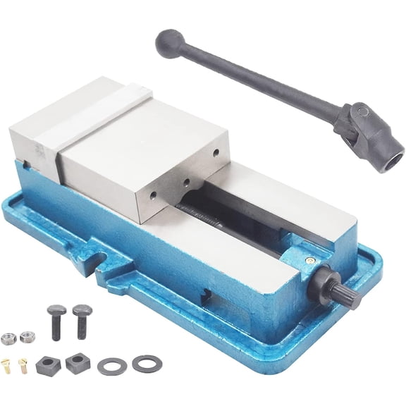 PET-U 5 Inch Heavy Duty Milling Machine Vise, Ductile Iron Precision Lock Down Vise, Precision Mill Vise without Base Fit for Finishing Milling Machines, Drilling Machines, and Precision Parts