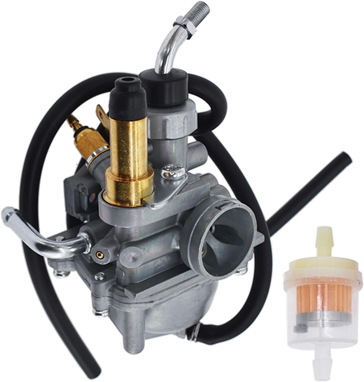 PET-U 50cc Motorcycle Carburetor Carb with Fuel Filter Replacement for Yamaha 2006-2011 TTR50 TTR 50 TTR 50E Dirt Bike
