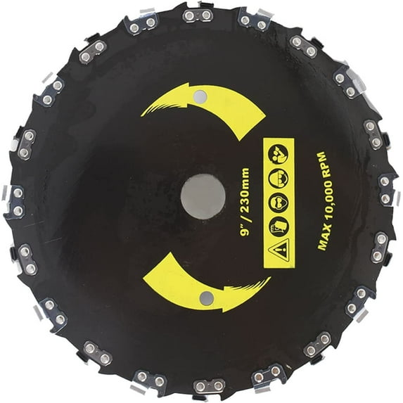 PET-U 9 x 20T Chain Saw Tooth Steel Brush-Cutter Replacement for Gas or Electric Cutter Trimmer Weed Eater