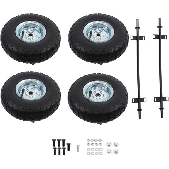 PET-U All Terrain Wheel Kit Replacement for Predator 9000 8750 and 6500 Watt Generators, Pneumatic Tyres