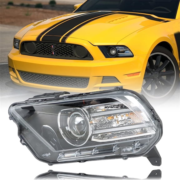 PET-U Assembly Replacement for 2013-2014 Ford Mustang Driver Side Xenon Left Headlamp HID LH Bar Running Lamp