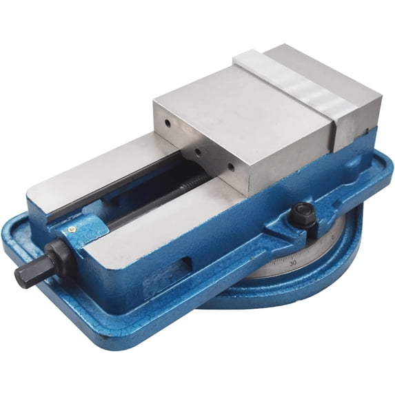 PET-U CNC Milling Machine Vise 6 Inch Lockdown Bench Vise With 360 Degree Swiveling Base Clamp Vise, High Precision Clamping
