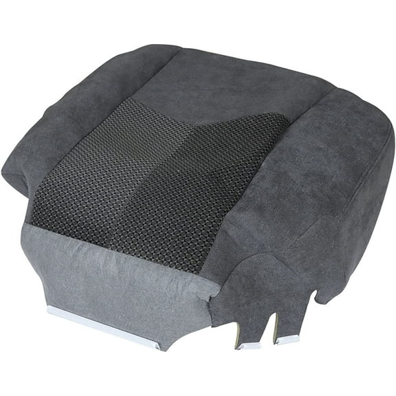 PET-U Driver Side Bottom Cloth Seat Cover (Dark Gray) Replacement for 2003-2006 Silverado LS LT Z71