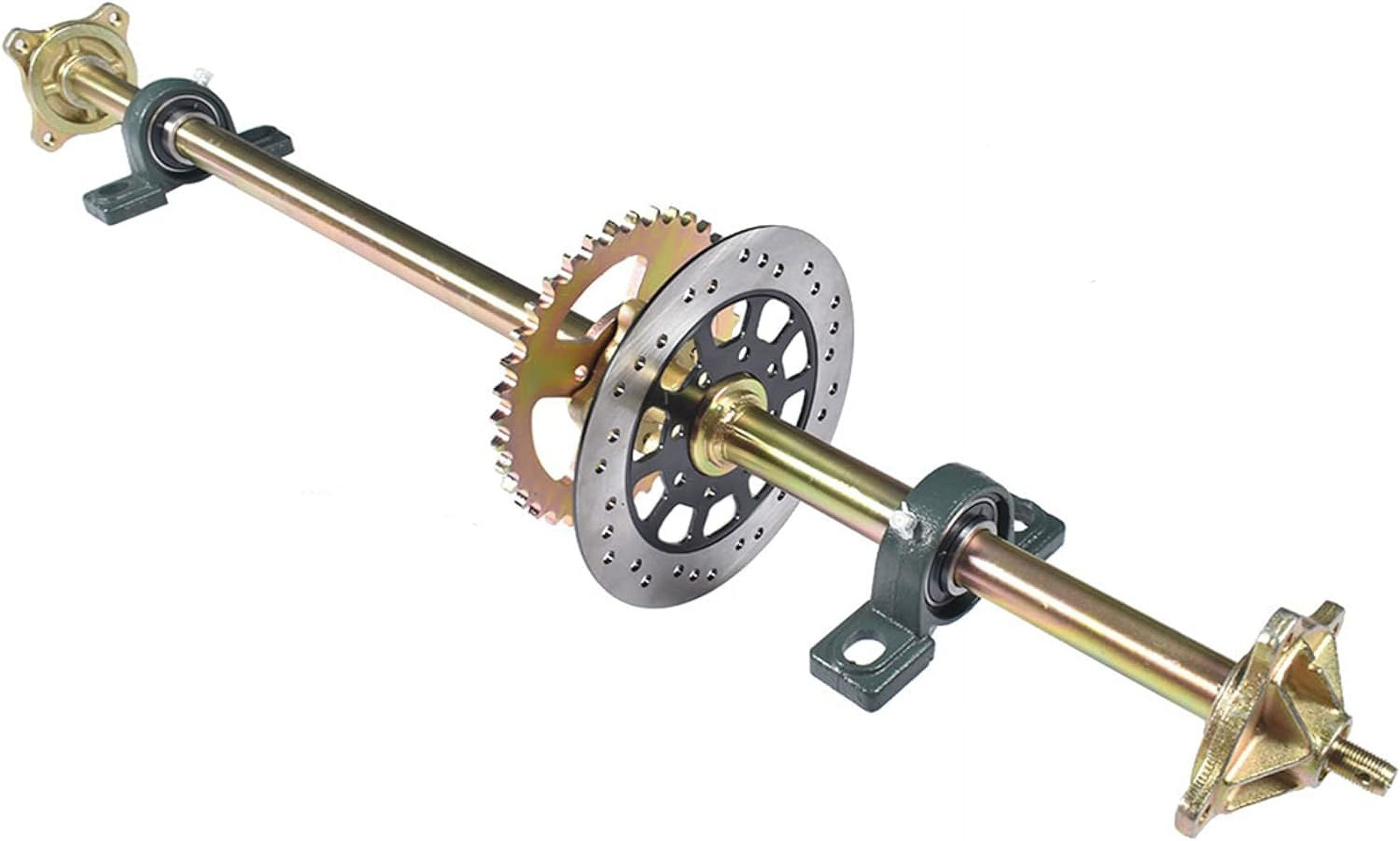 PETU Go Kart Rear Axle Kit 44 Inch Axle with Pillow Block + Sprocket