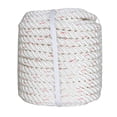 thumbnail image 1 of PET-U High Strength Braid Rope Pulling Rope Polyester Rope Multipurpose Bull Rigging 3/4 Inch x 100 Feet White Red, 1 of 7