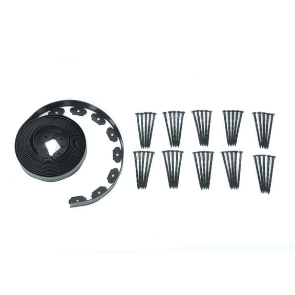 PET-U L-shaped Landscape Edging Border Kit 40 Ft Garden Flexible Paver Lawn Flower Bed