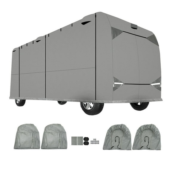 PET-U RV Cover Camper Cover Top 4 Layers of Non-Woven Fabric Side 3 Layers of Non-Woven Fabric Replacement for Class A 30 Feet- 33 Feet
