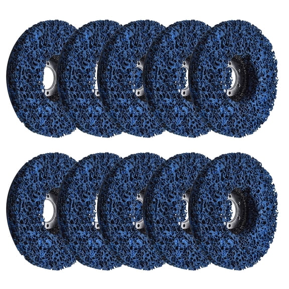 PET-U Strip Discs - 10 Packs 4-1/2" x 7/8" Quick Change Sanding Disc Strip & Clean Discs Fits for Angle Grinders to Remove Rust Paint