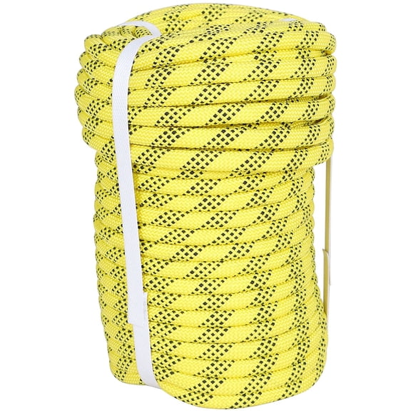 PET-U Strong Pulling Rope, High Strength Polyester Rope, 3/8IN x 100FT, Arborist Bull Rope for Tree Working, Swing, Camping and Tent Guide Lines