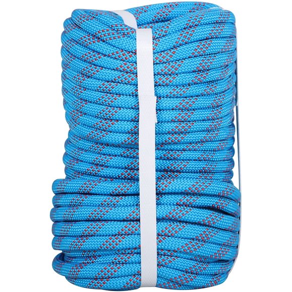 PET-U Strong Pulling Rope, High Strength Polyester Rope, 3/8IN x 100FT, Arborist Bull Rope for Tree Working, Swing, Camping and Tent Guide Lines