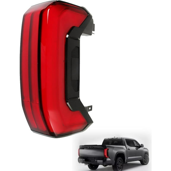 PET-U Tail Light Rear Light Assembly Passenger Side Clear Lens Replacement for 2022 2023 Tundra 81550-0C130