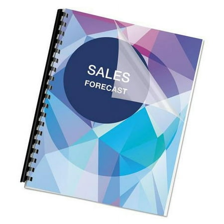 PET Ultra Clear Binding Covers, 7 mil, Clear, 11 x 8.5, Unpunched, 100/Pack | Bundle of 10 Packs