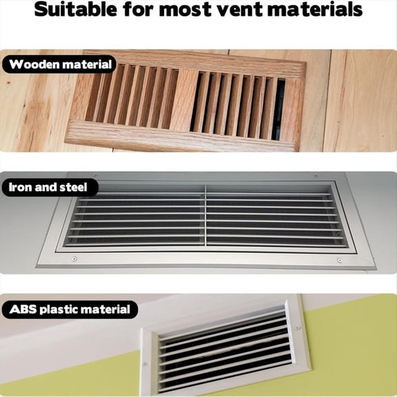 PET Vent Covers with Clear Adhesive, Plastic, Iron, Aluminum Vents for Floor RV Wall Ceiling and Air Registers
