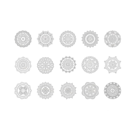 PET Waterproof Transparent Lace Border Decorative Stickers for Journaling Scrapbooking DIY Crafts Planners Albums Cards Art Projects