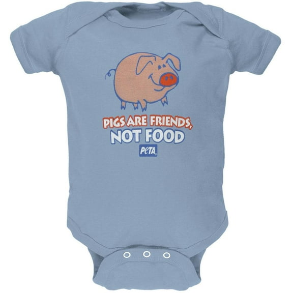 PETA - Pigs Are Friends Baby One Piece - Medium