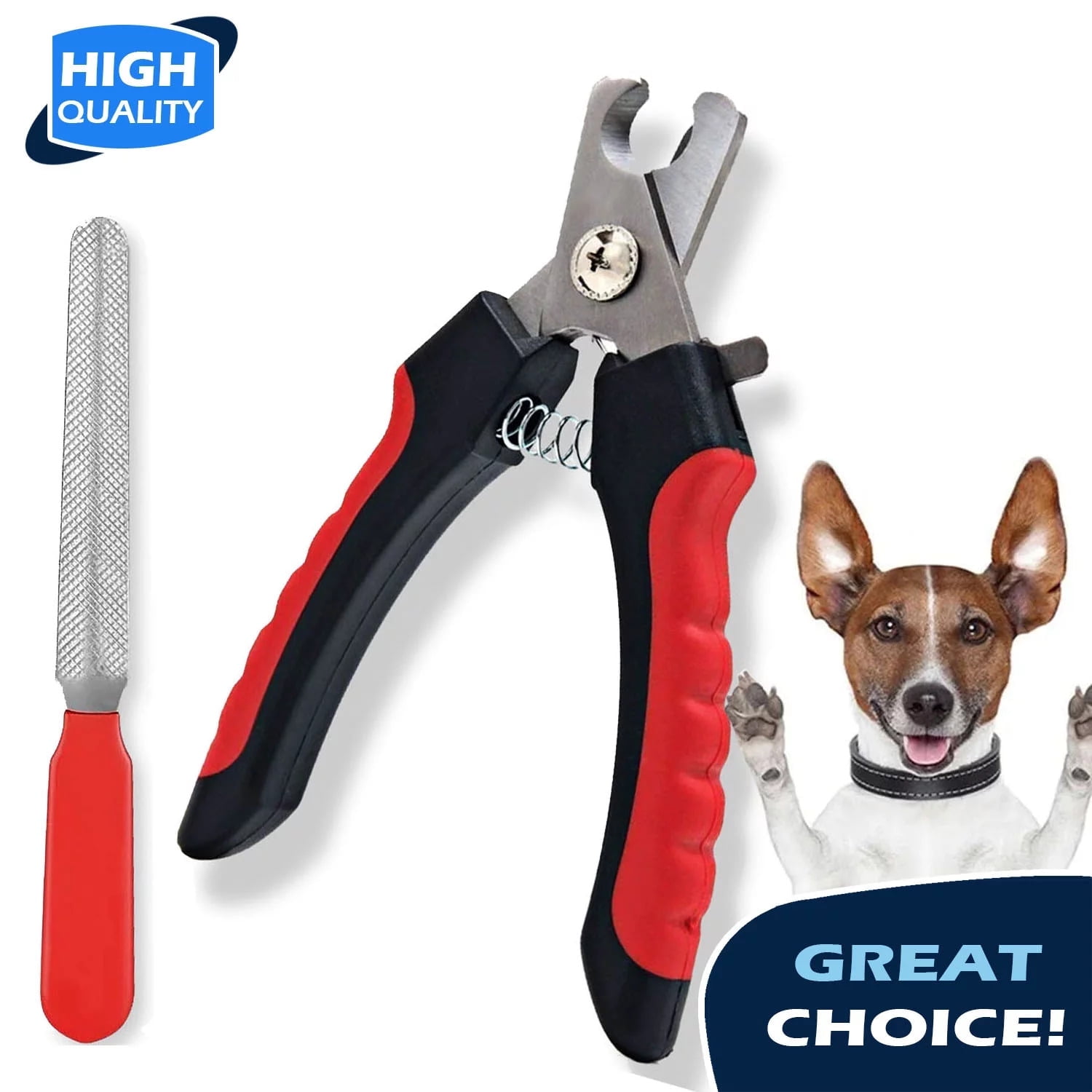 PETACARE Dog Nail Clippers with Nail File Dog Nail Trimmer with Safety ...