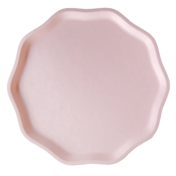 Bonjour Fte Light Pink Compostable Paper Plates, Eco Friendly Party Supplies, 8 Count, 10 Inch, Birthday, Garden Party, Shower