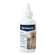 PETARMOR Ear Rinse for Dogs and Cats, 4 oz