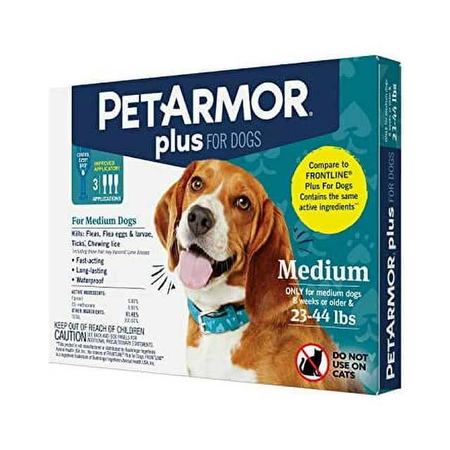 PETARMOR Plus for Dogs Flea and Tick Prevention for Dogs, Long-Lasting ...