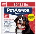 thumbnail image 1 of PETARMOR Plus for X-Large Dogs 89-132 lbs, Flea & Tick Prevention for Dogs, 1 of 12