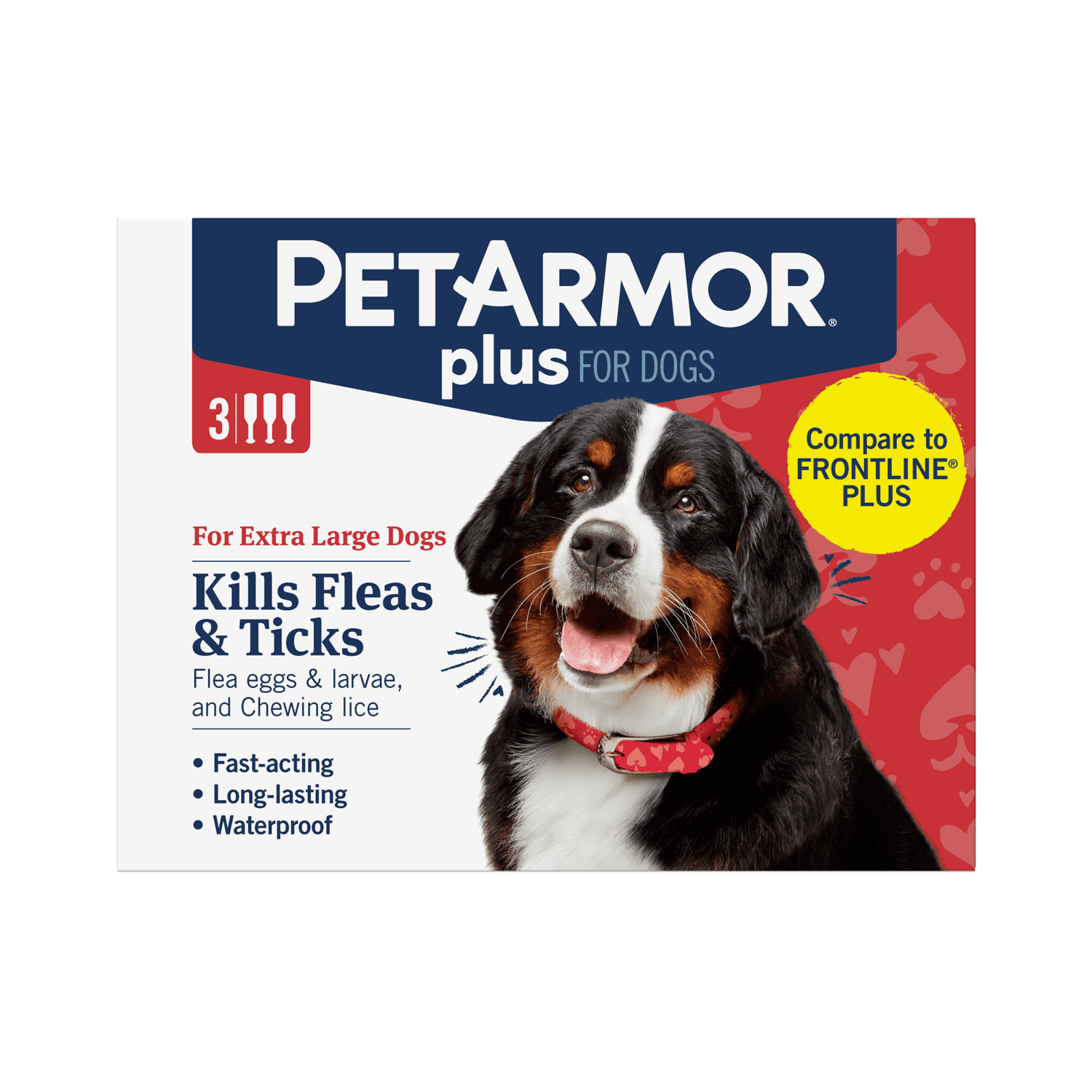 PETARMOR Plus for XLarge Dogs 89132 lbs, Flea & Tick Prevention for