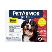 PETARMOR Plus for X-Large Dogs 89-132 lbs, Flea & Tick Prevention for Dogs, 6-Month Supply