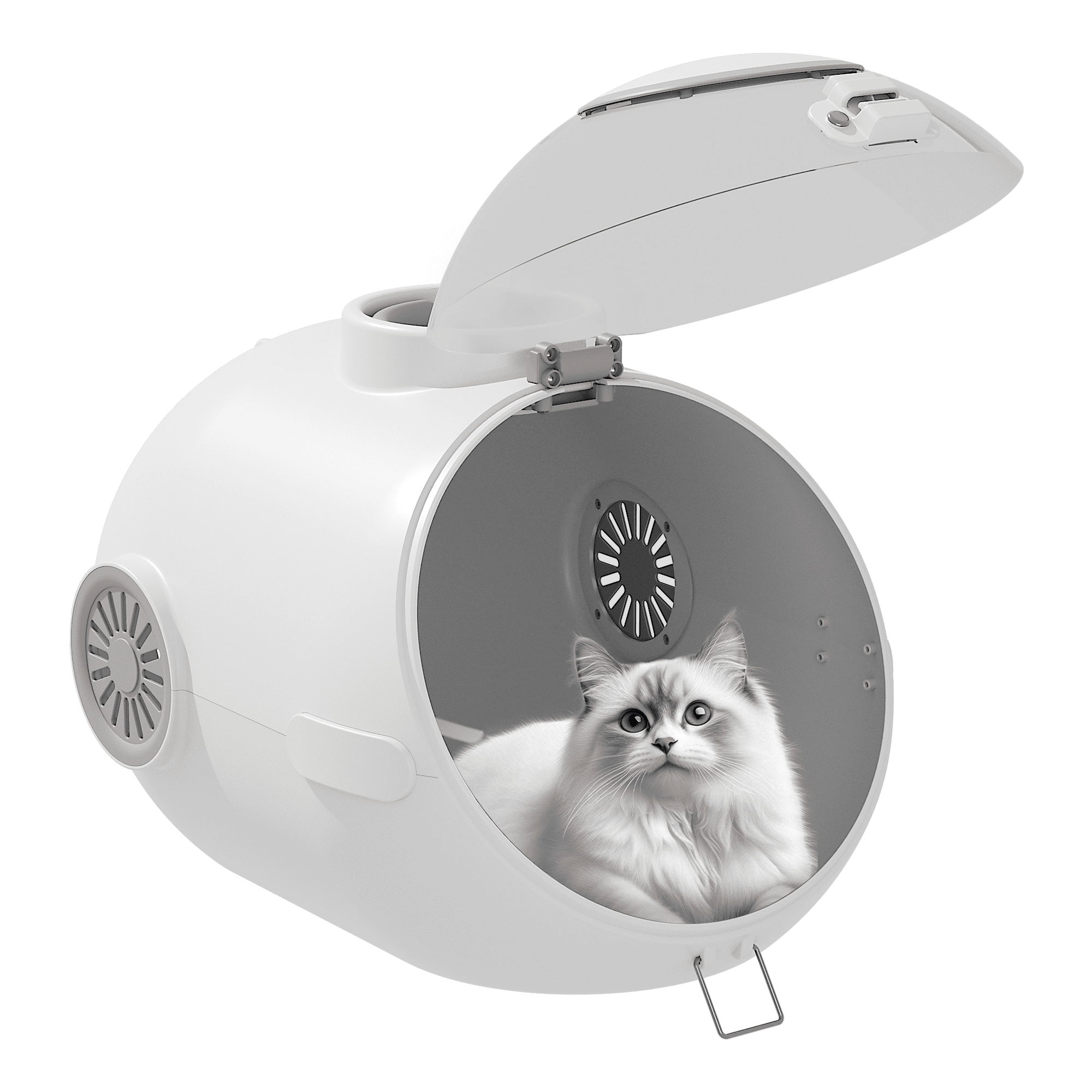 PETCAL Airline Approved Pet Carrier,with Fan Feature,For Small to Medium Sized Cat Puppies up to 20 Lbs.