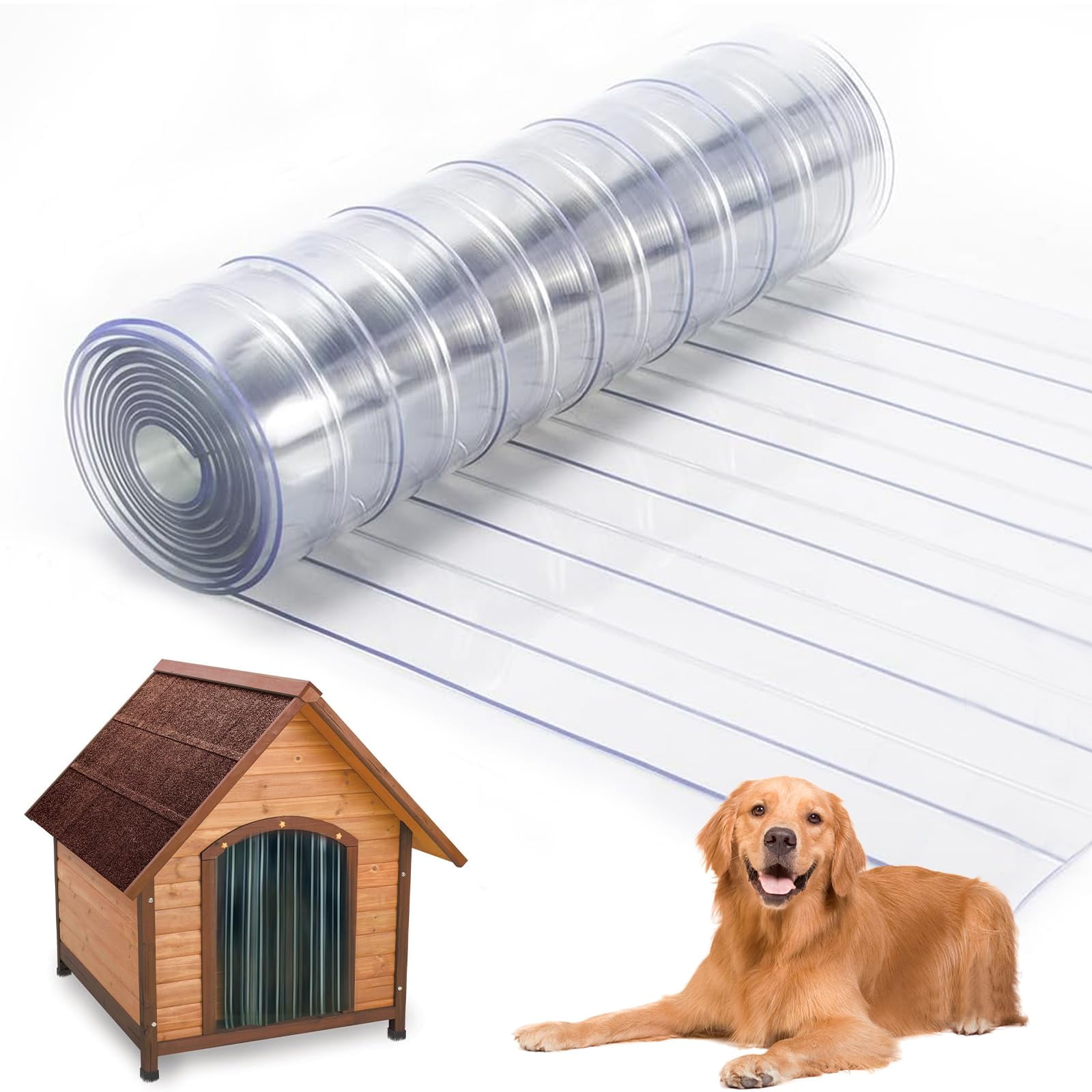 PETDICS Dog Door Replacement Flaps, Ruff Weather Cat Dog Door Flap