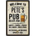 thumbnail image 1 of PETE'S Pub Sign Vintage Man Cave Bar 8 x 12 Matte Finish Metal 108120028368, 1 of 1