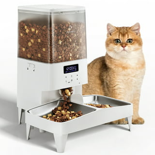 Rosewill Automatic Pet Feeder Food Dispenser for Cat or Dog, Up to