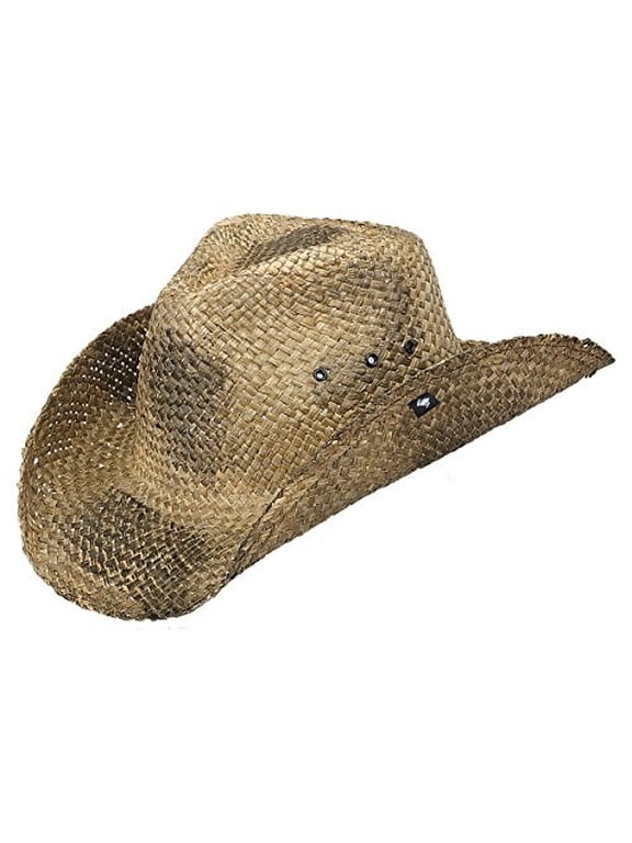 Peter Grimm Drifter Hats, Woven Straw Hat Unisex, Cowboy & Cowgirl Black, Maverick