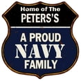 thumbnail image 1 of PETERS'S Proud Navy Family Sign Shield Metal 12x12 Gift 211110017190, 1 of 1