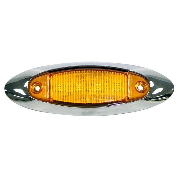 PETERSON MFG V178XA Chrome 4.7" x1.5 Multi-Function Light (LED M/C P2 Oblige Kit with Bzl)