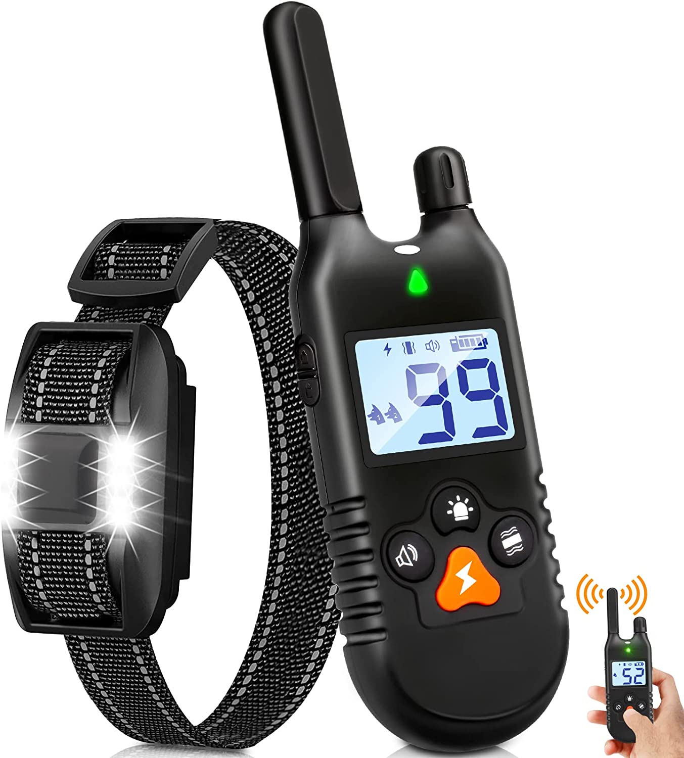 PETFAT Shock Collar for Small Medium Large Dogs with Remote, Dog Collar