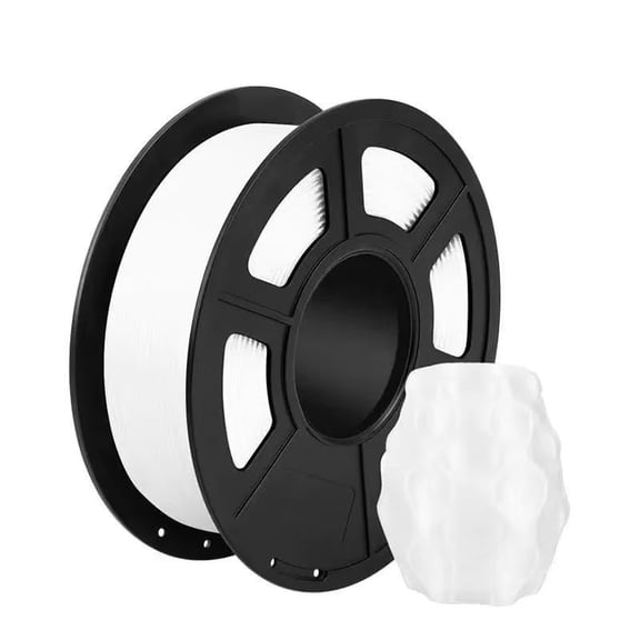 PETG 3D Printer Filament 1.75mm, Dimensional Accuracy +/-0.02mm, 1KG Spool (2.2lbs), Fit for Most 3D FDM Printer - Transparent